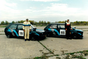 Forss racers with VW Golf class vehicles 